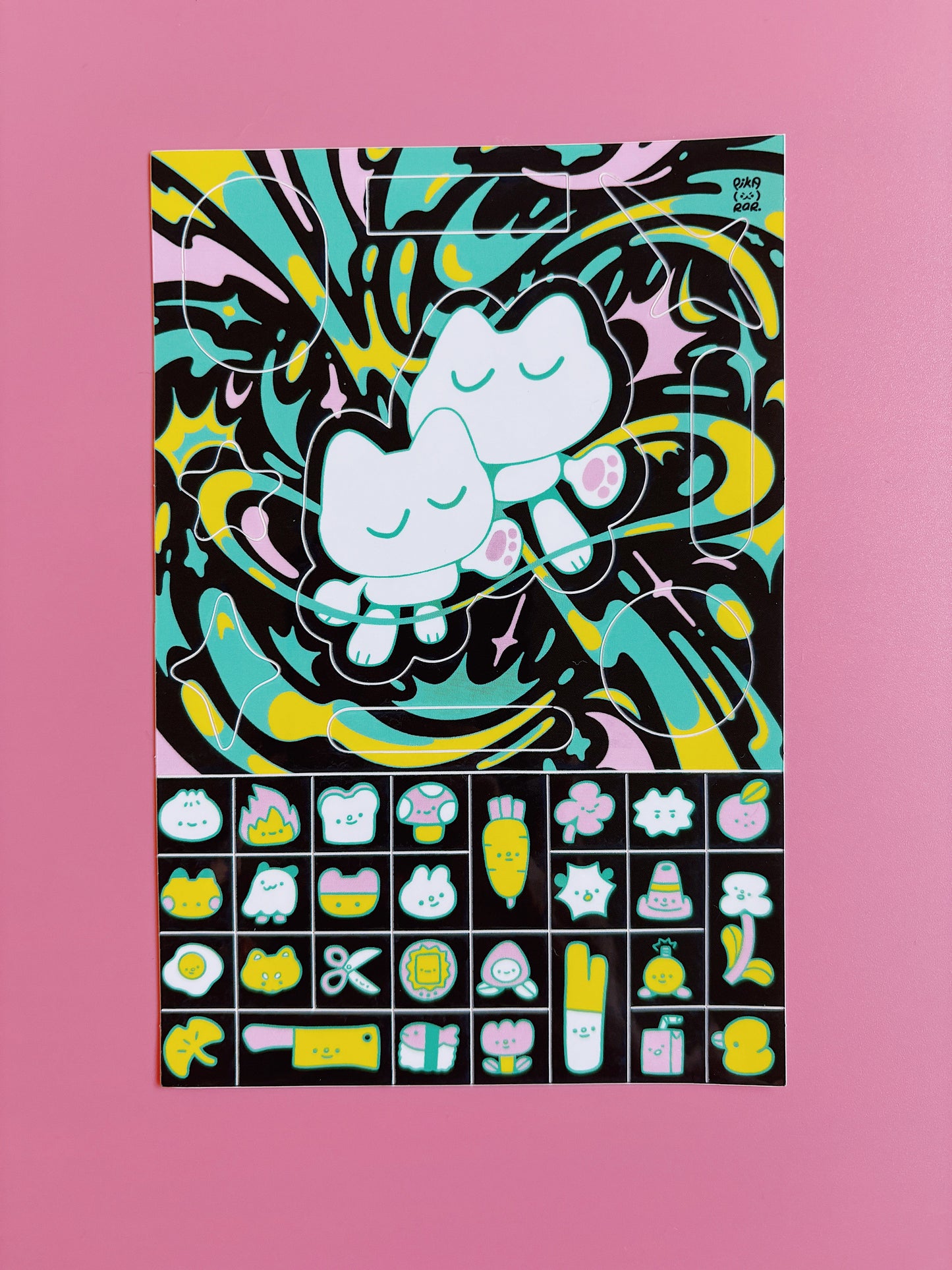 Transparent Swoosh Stickersheet