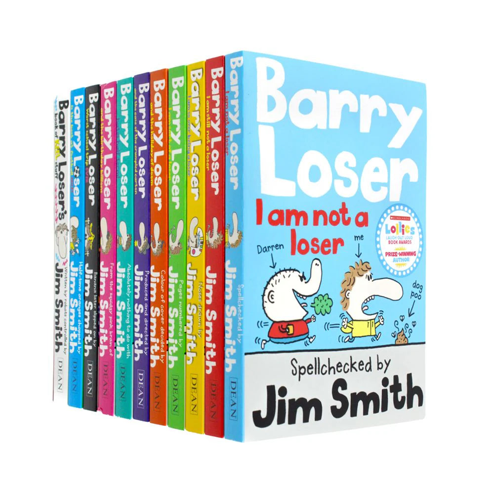 Barry Loser Ten-Book Collection Set - Jim Smith - Paperback - I am not a Loser, Best at Football NOT, and More