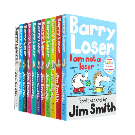 Barry Loser Ten-Book Collection Set - Jim Smith - Paperback - I am not a Loser, Best at Football NOT, and More