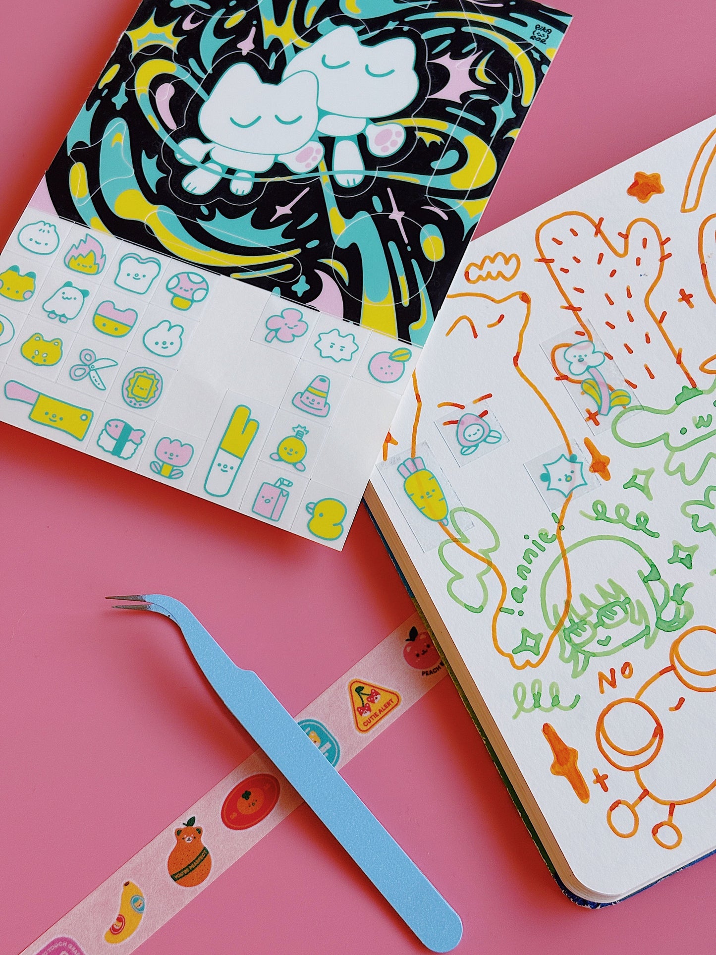 Transparent Swoosh Stickersheet