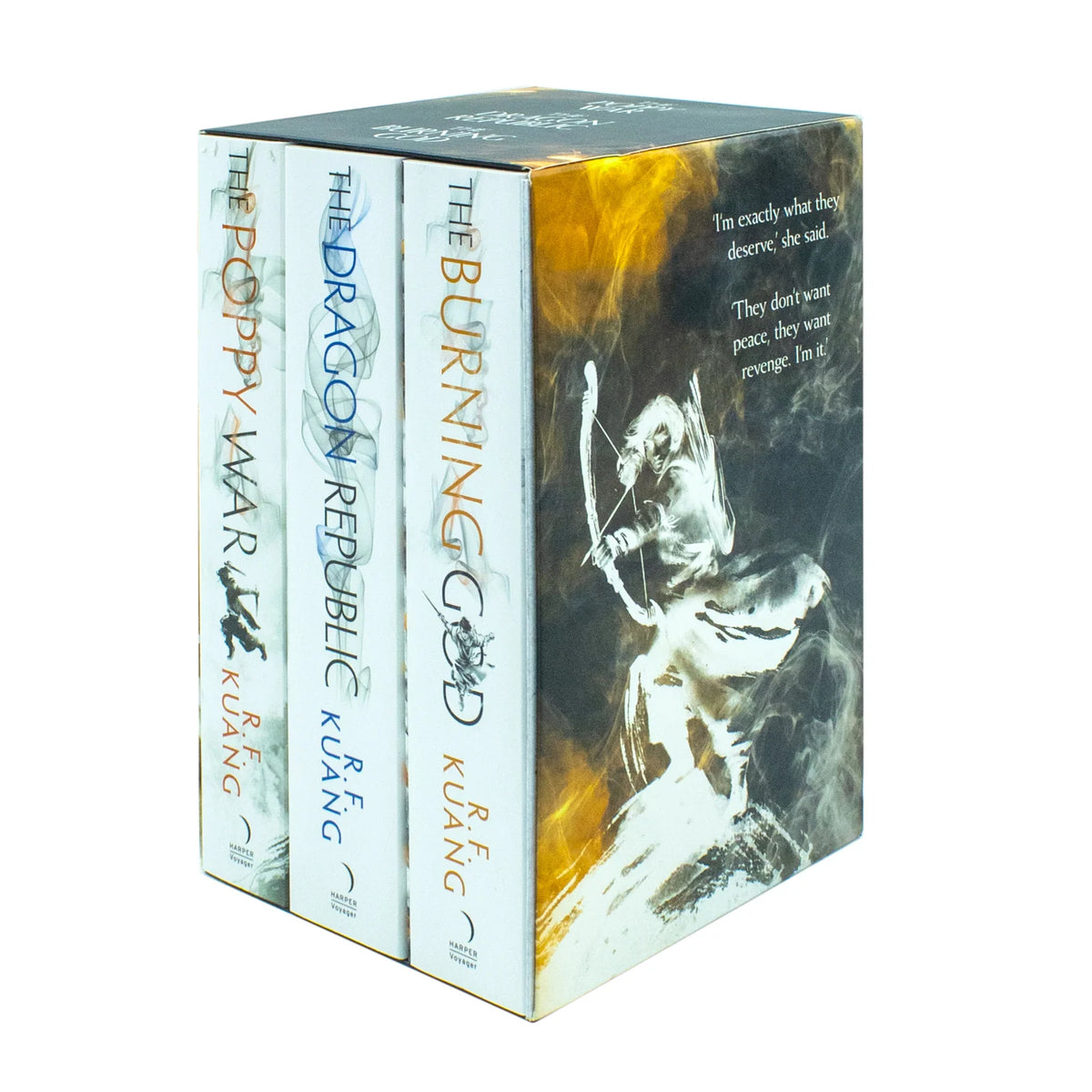 The Poppy War Trilogy – 3 Book Box Set: The Poppy War, The Dragon Republic & The Burning God - By R.F. Kuang - Paperback