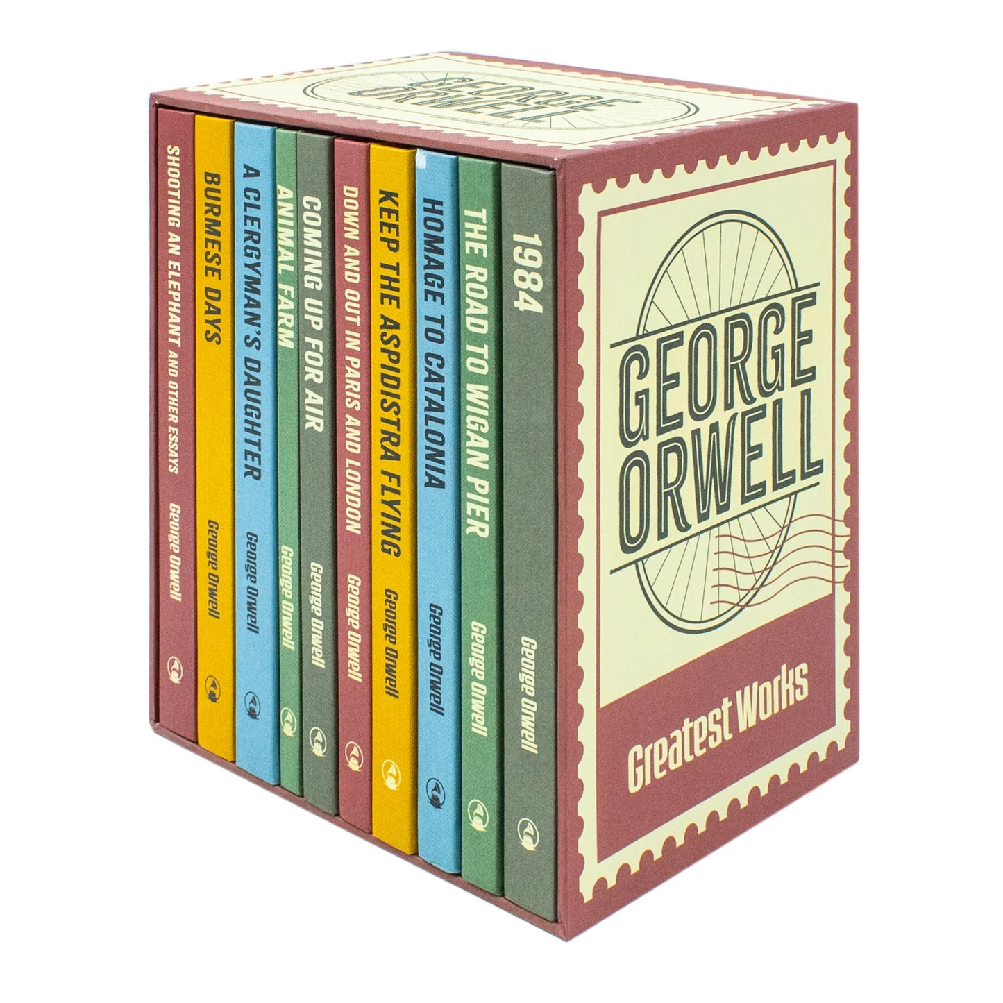 The Greatest Works of George Orwell – 10 Book Hardback Collection: 1984, Animal Farm, The Road to Wigan Pier & More - By George Orwell