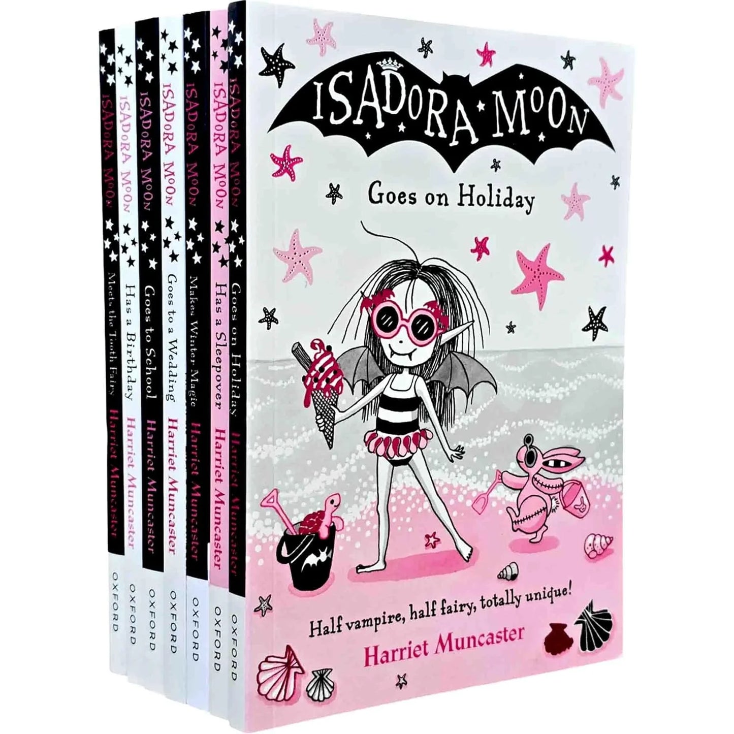 Isadora Moon Series 2 – 7 Book Collection Set: Meets the Tooth Fairy, Goes to a Wedding, Goes on Holiday & More - By Harriet Muncaster