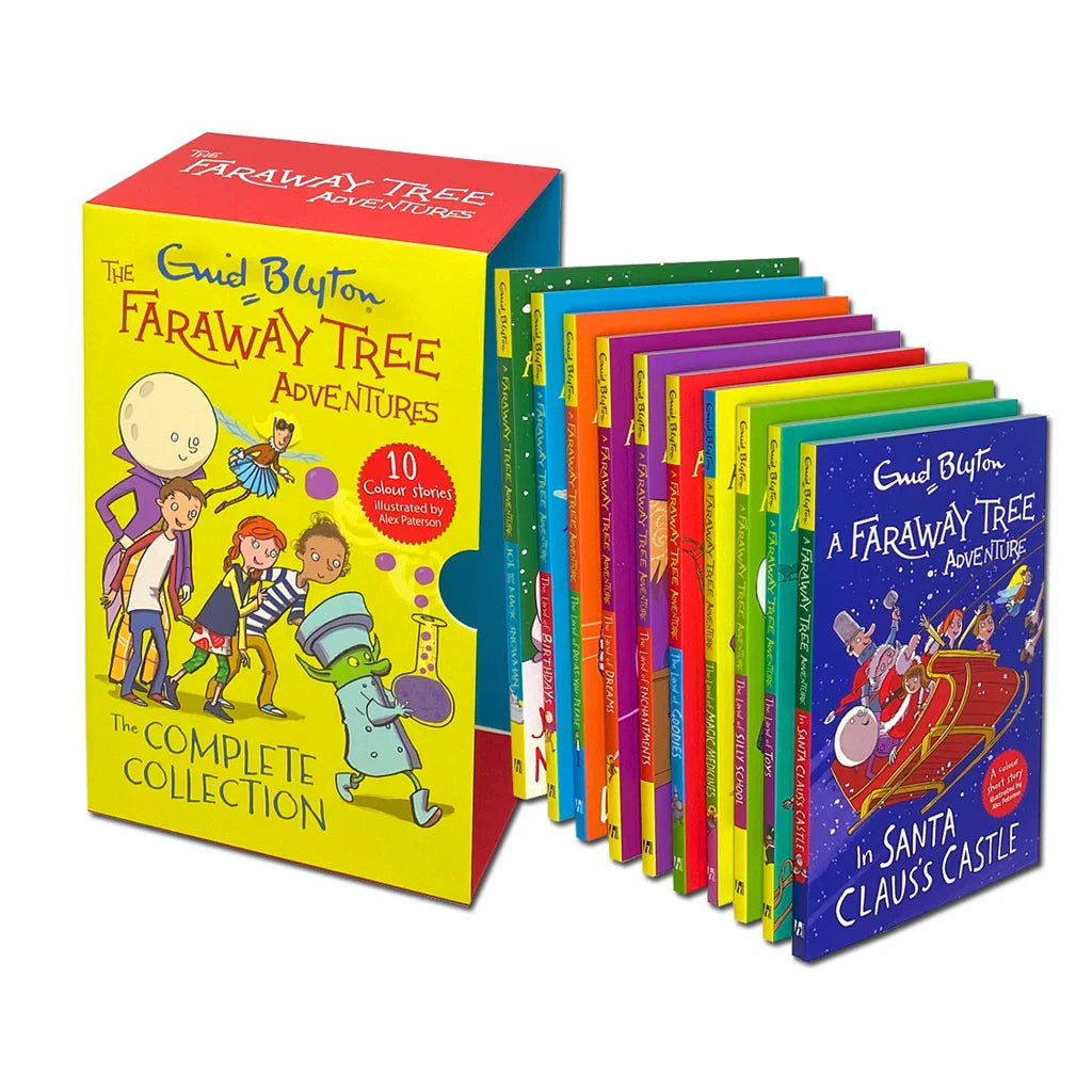 The Complete Faraway Tree Adventures – 10 Book Collection Box Set - By Enid Blyton - Classic Children's Fantasy Stories