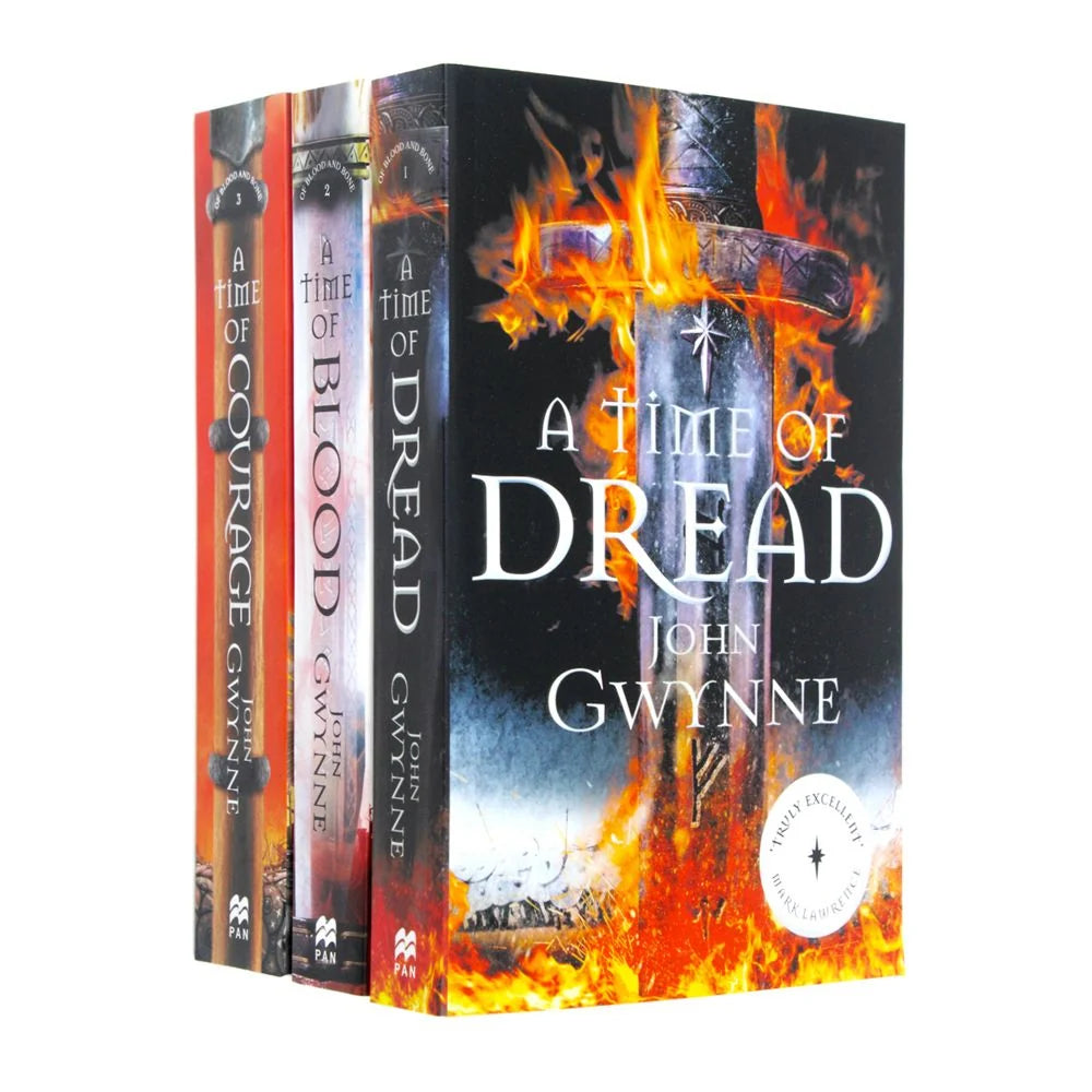 Of Blood & Bone Trilogy – Complete 3 Book Collection: A Time of Dread, A Time of Blood & A Time of Courage - By John Gwynne - Paperback