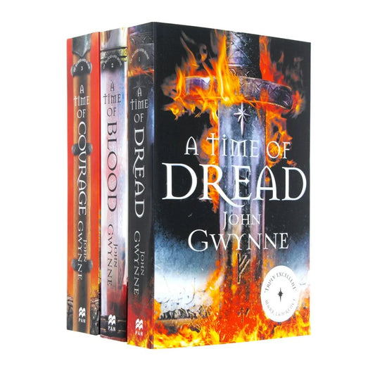 Of Blood & Bone Trilogy – Complete 3 Book Collection: A Time of Dread, A Time of Blood & A Time of Courage - By John Gwynne - Paperback