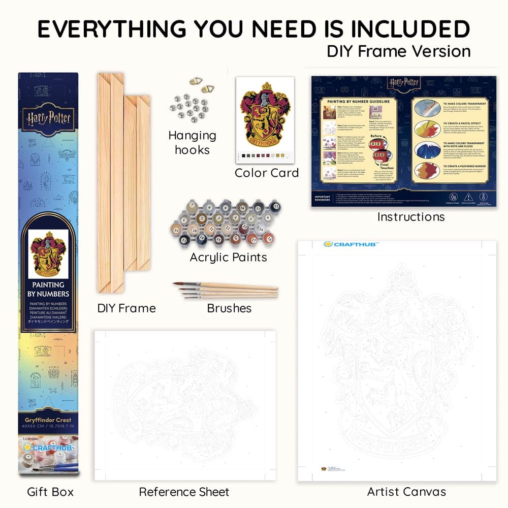 Gryffindor Crest - Paint By Numbers Kit