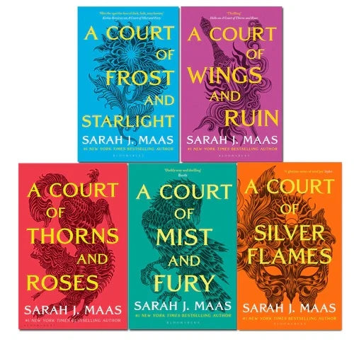 A Court of Thorns and Roses – Complete 5 Book Collection Set: Fantasy, Magic, Romance & Adventure - By Sarah J. Maas - Paperback