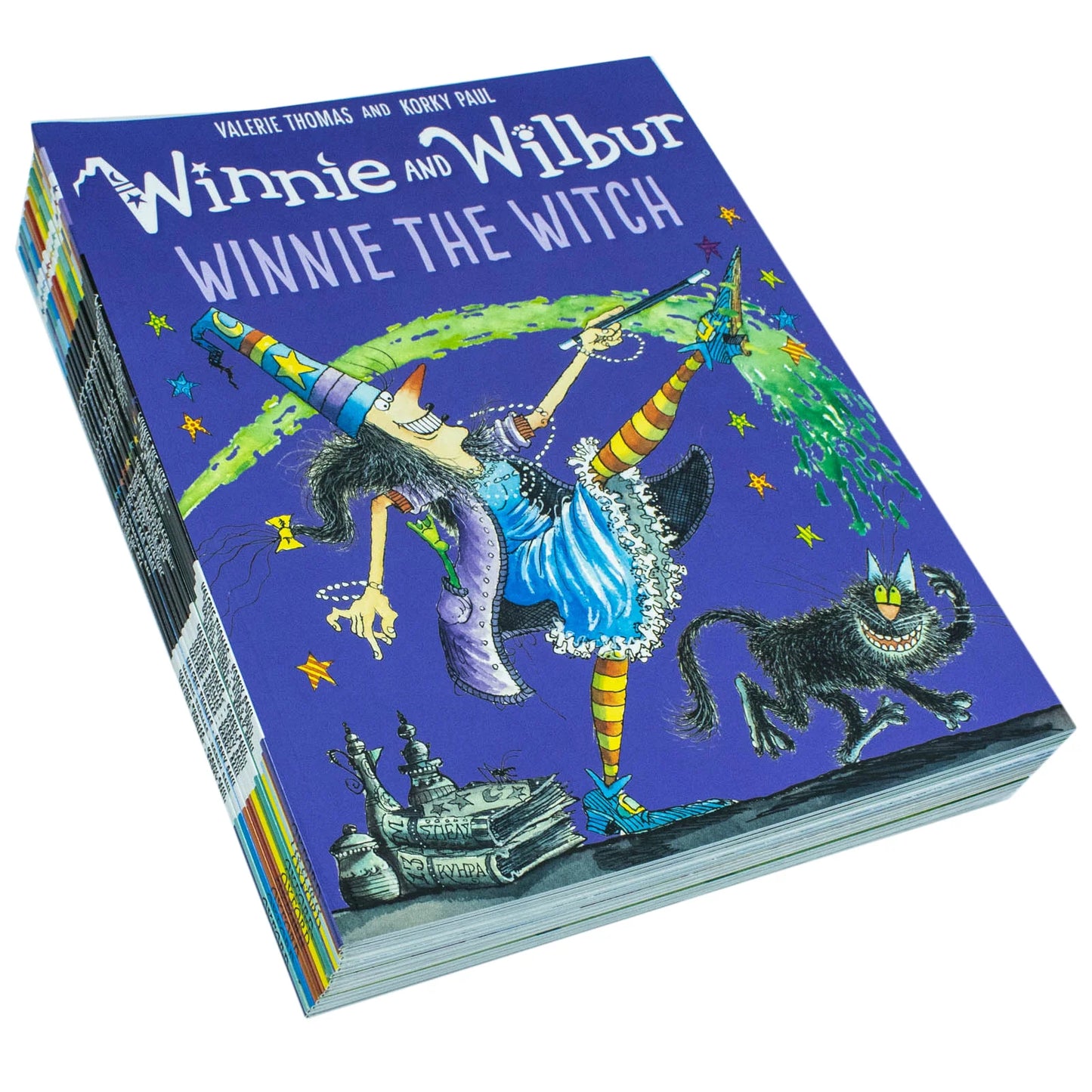 Winnie the Witch & Wilbur – 16 Book Collection Set: Magical Adventures & Funny Stories - By Valerie Thomas