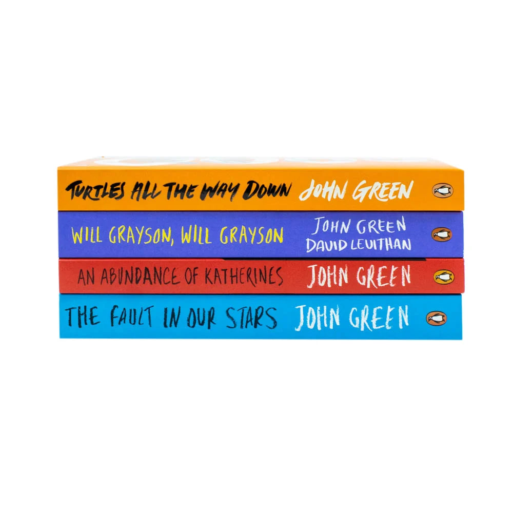 John Green Collection – 4 Book Set: The Fault in Our Stars, An Abundance of Katherines, Will Grayson, Will Grayson & Turtles All the Way Down - By John Green - Paperback