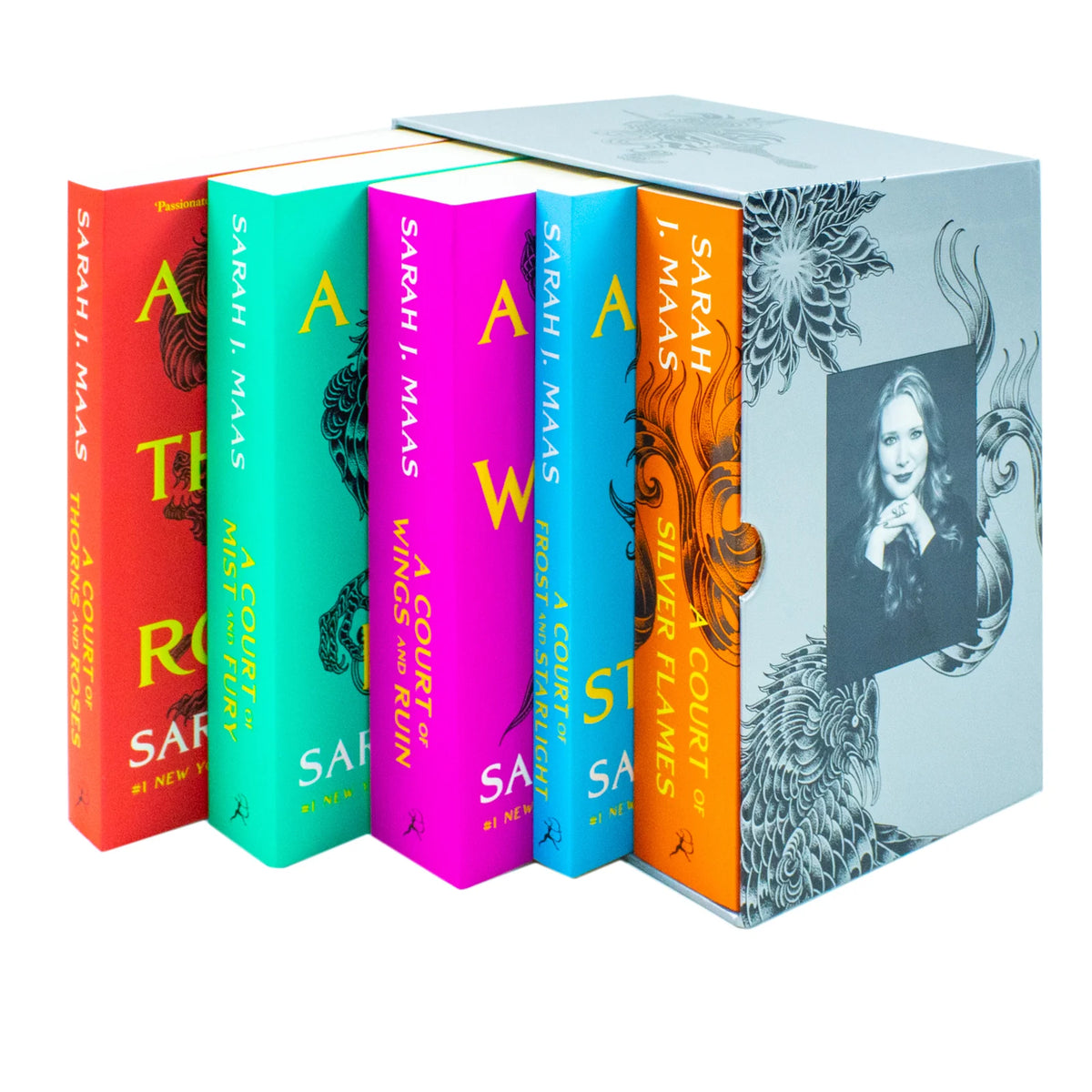 A Court of Thorns and Roses – Complete 5 Book Collection Set: Fantasy, Magic, Romance & Adventure - By Sarah J. Maas - Paperback