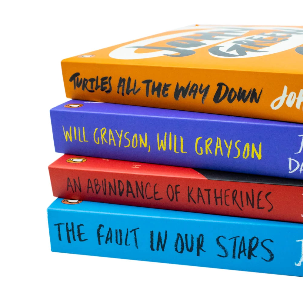 John Green Collection – 4 Book Set: The Fault in Our Stars, An Abundance of Katherines, Will Grayson, Will Grayson & Turtles All the Way Down - By John Green - Paperback