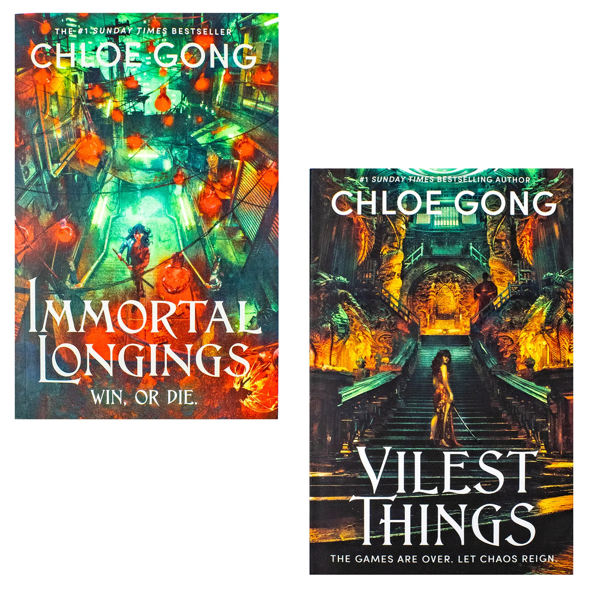 Flesh and False Gods – 2 Book Collection: Immortal Longings & Vilest Things - By Chloe Gong - Paperback
