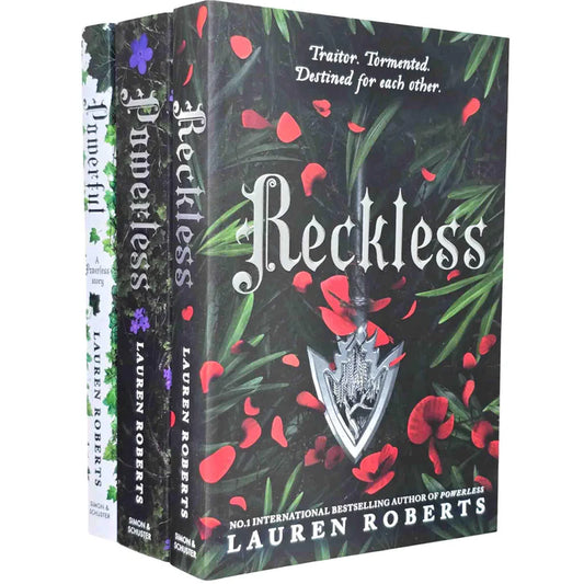 The Powerless Trilogy By Lauren Roberts 3 Books Collection Powerless, Powerful and Reckless