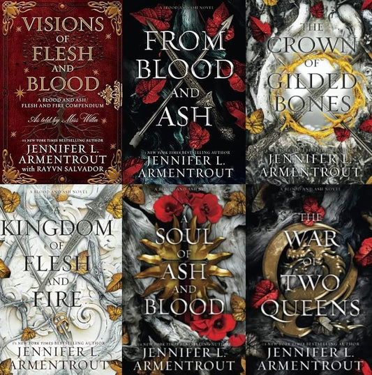 Blood and Ash Complete Series Collection Set, Books 1-6 by Jennifer L. Armentrout  - Paperback