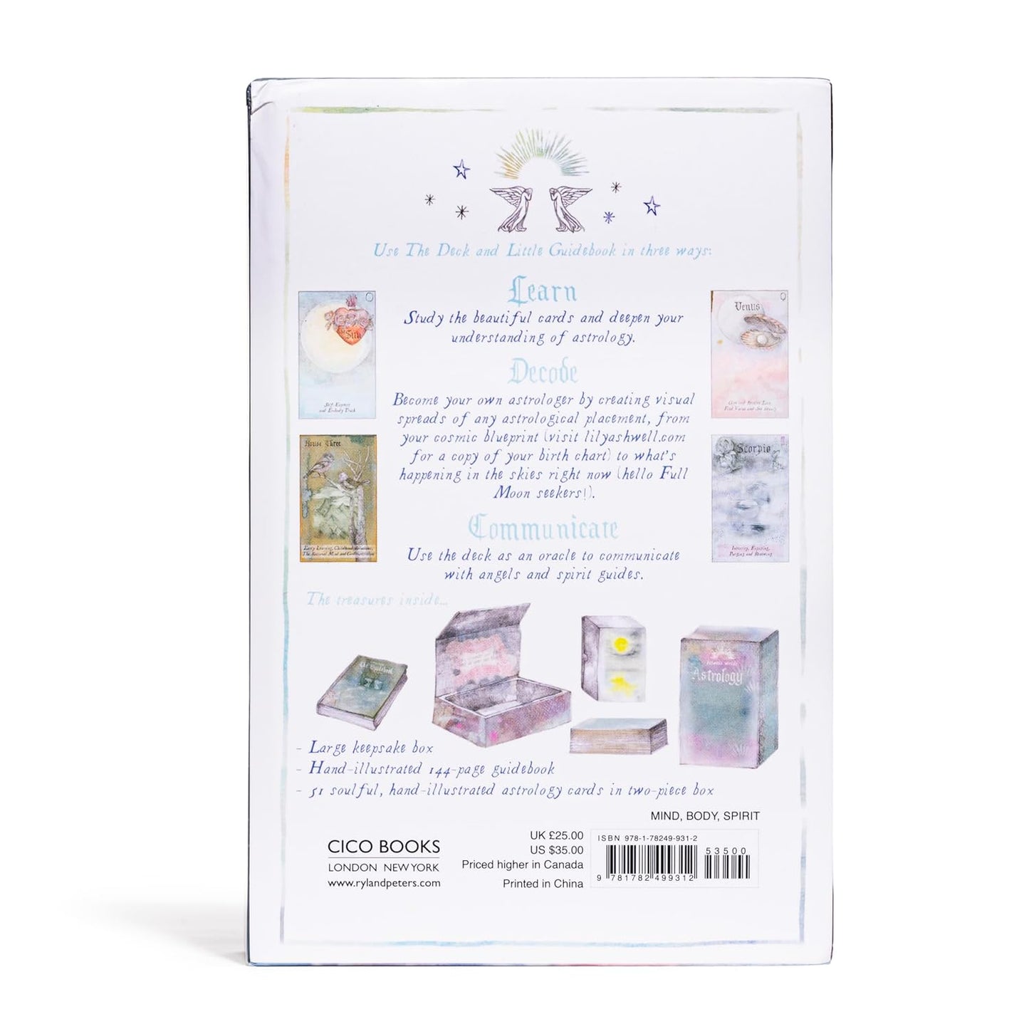 Heavenly Bodies Astrology: Deck and Hardback Guidebook (Deluxe Boxset) - By Lily Ashwell - Set