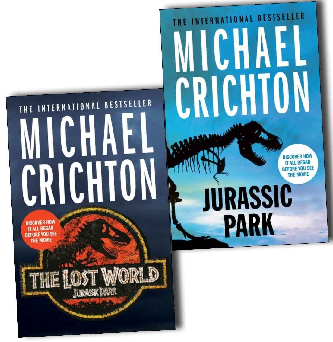 Michael Crichton Jurassic Park 2 Books Collection Pack Set