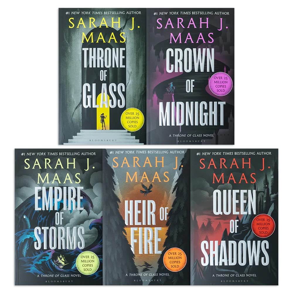 Throne Of Glass Series Collection 5 Books Set By Sarah J. Maas 2019 Edition