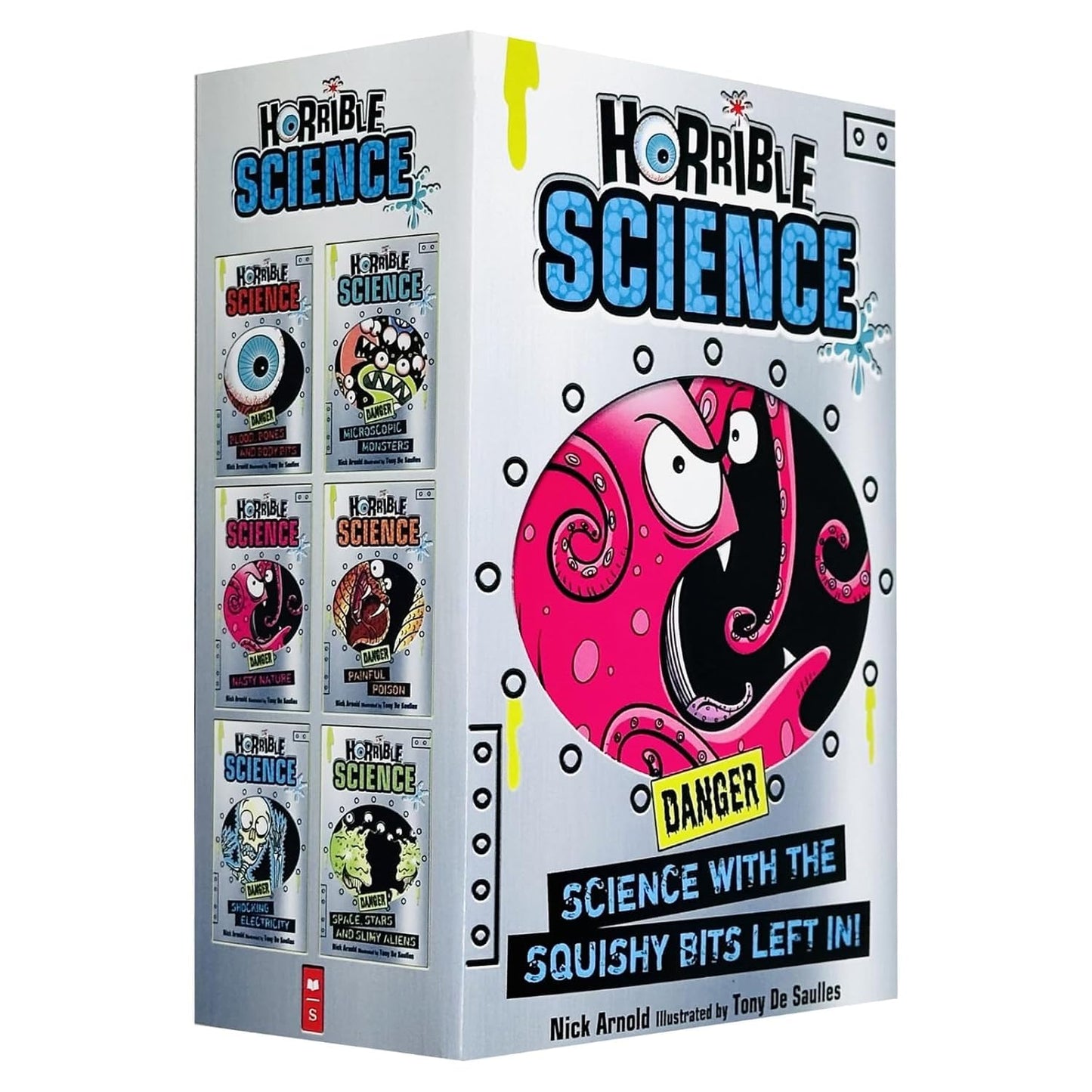 Horrible Science 6 Books Collection Set: Blood, Bones andShocking Electricity, Microscopic Monsters, etc - By Nick Arnold - Paperback