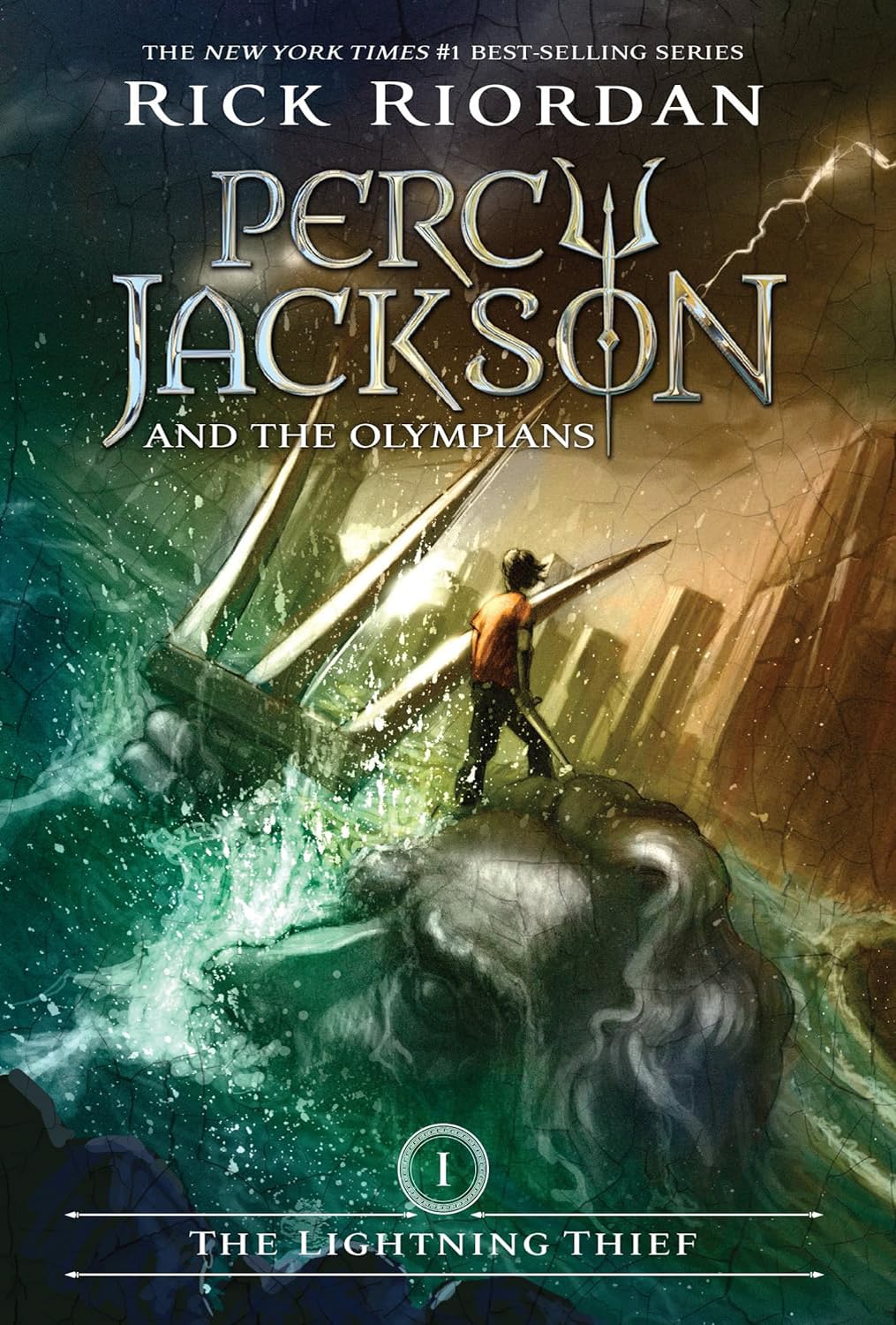 Percy Jackson and the Olympians Series 7 Books Set: The Lightning Thief, Sea of Monsters, Titan's Curse, Battle of the Labyrinth, Last ... of the Gods, Wrath of the Triple Goddess - by Rick Riordan - Hardcover