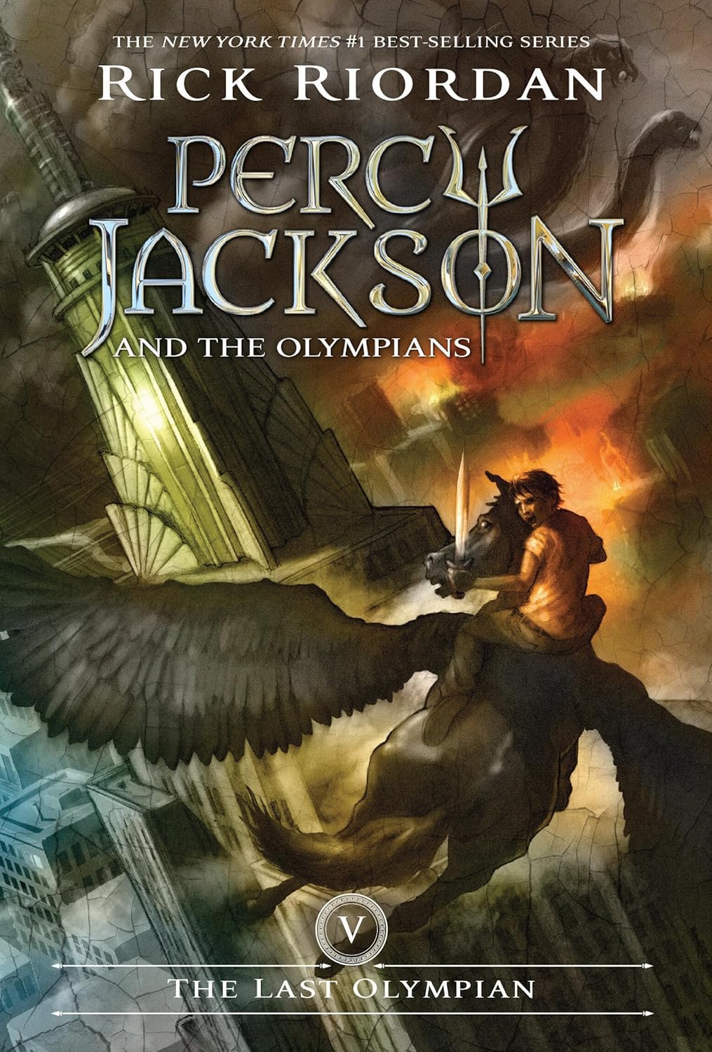 Percy Jackson and the Olympians Series 7 Books Set: The Lightning Thief, Sea of Monsters, Titan's Curse, Battle of the Labyrinth, Last ... of the Gods, Wrath of the Triple Goddess - by Rick Riordan - Hardcover
