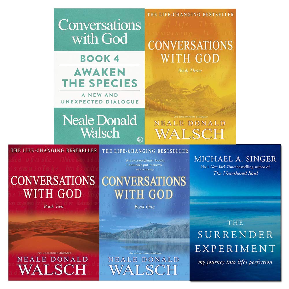 Conversations with God & The Surrender Experiment – 5 Book Collection: Books 1–4 & The Surrender Experiment - By Neale Donald Walsch & Michael A. Singer - Paperback