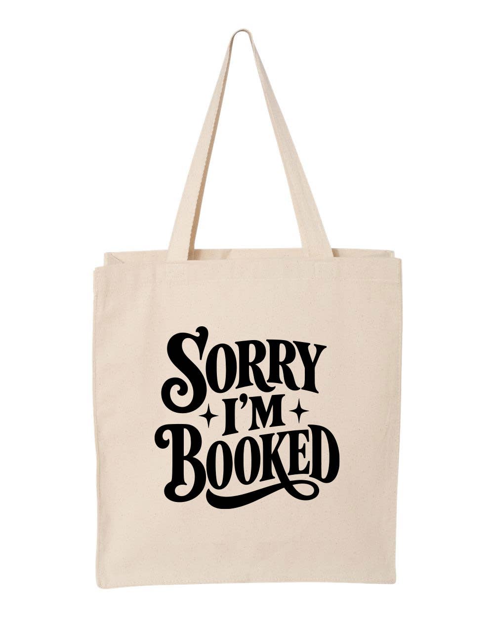 I'm Booked Book Lover Canvas Tote