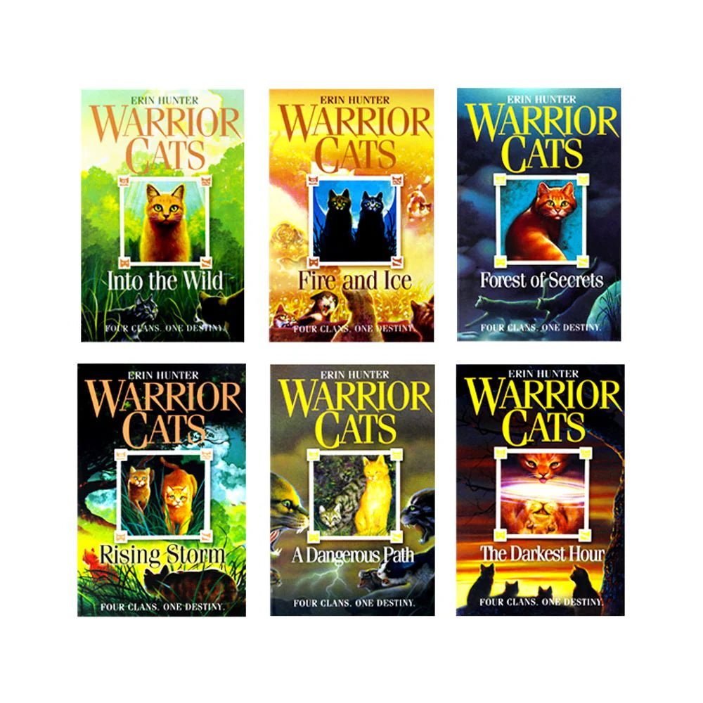 Warrior Cats Series 1 The Prophecies Begin 6 Book Collection Set - Erin Hunter - Paperback