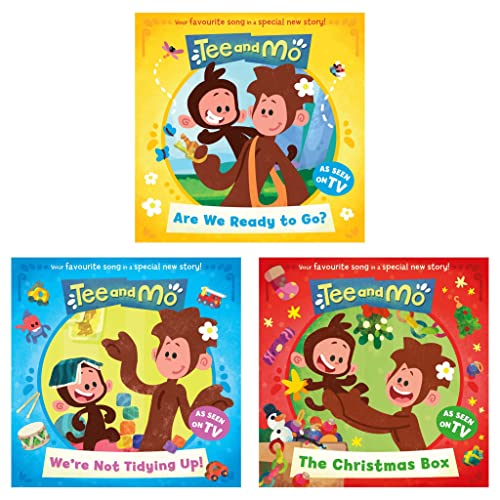 Tee and Mo Picture Book Collection – 3 Book Set: Are We Ready to Go, We Are Not Tidying Up & The Christmas Box - By Lauren Laverne & Neal Layton - Paperback