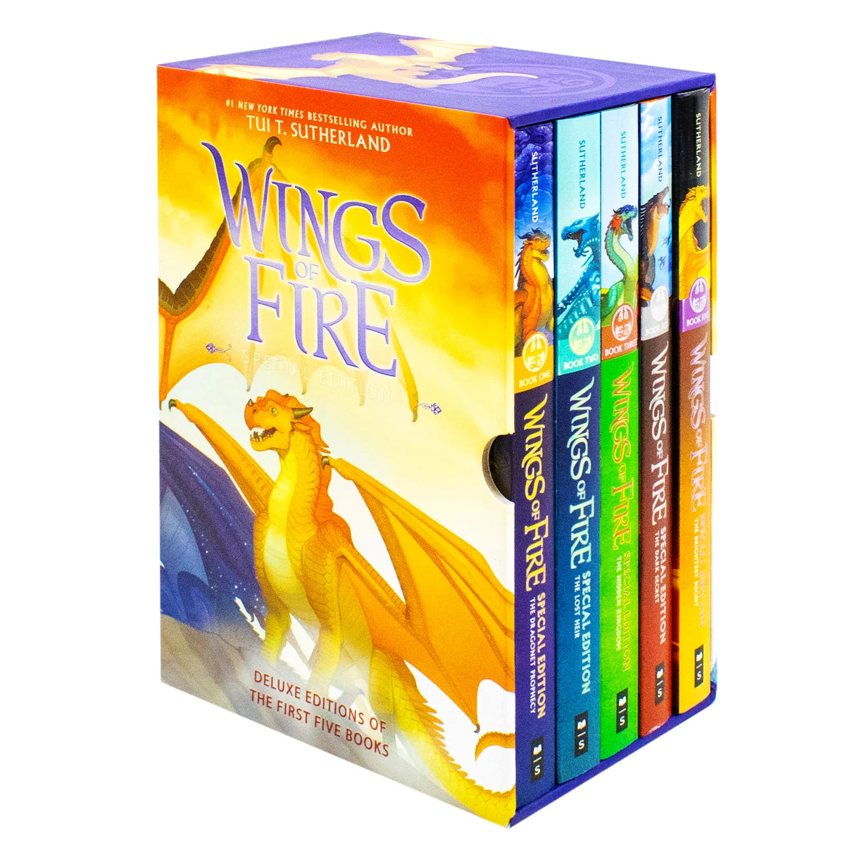 Wings of Fire Special Edition – 5 Book Box Set: The Dragonet Prophecy, The Lost Heir & More - By Tui T. Sutherland - Paperback