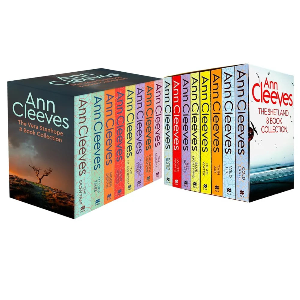 Ann Cleeves – Shetland & Vera 16 Book Collection Set: Crime, Mystery & Detective Fiction - TV Tie-In Collection - Paperback