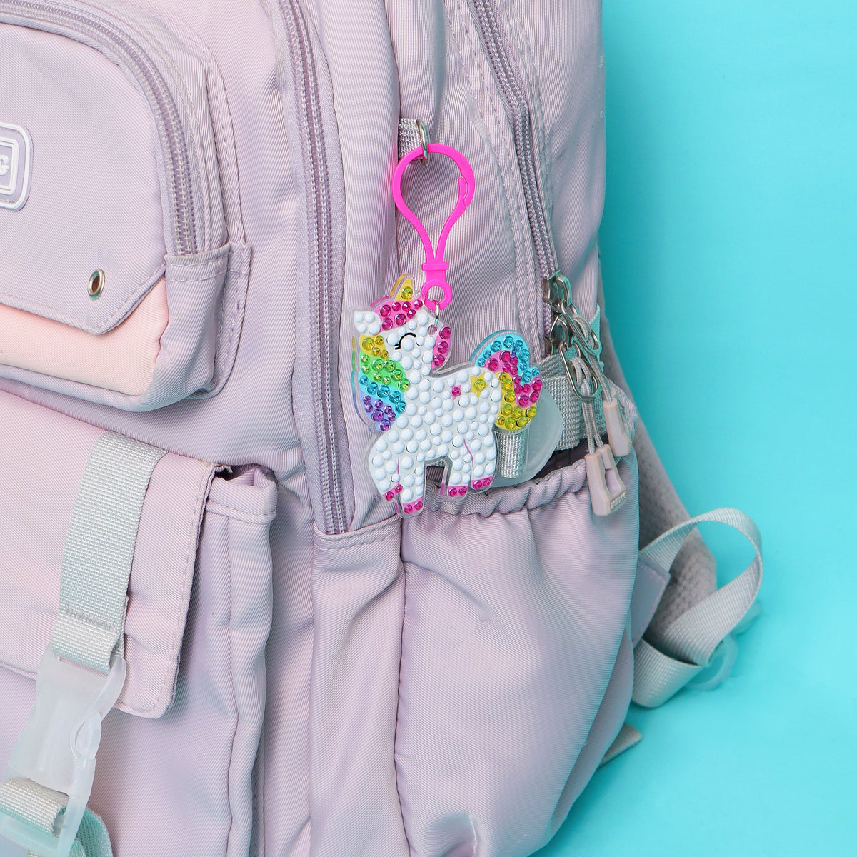 Adorable Keychains Diamond Art Kit – Unicorn (Set of 15)