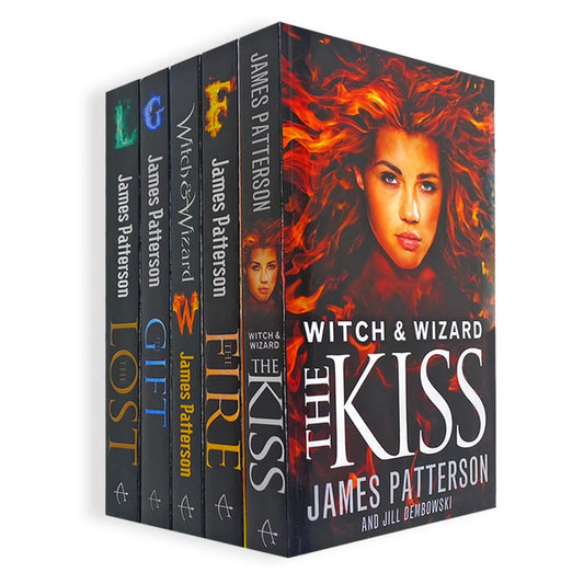 Witch & Wizard Series – Complete 5 Book Collection: Witch & Wizard, The Gift, The Fire & More - By James Patterson - Paperback