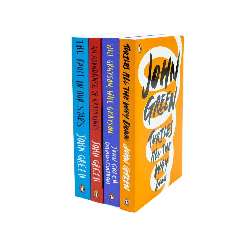 John Green Collection – 4 Book Set: The Fault in Our Stars, An Abundance of Katherines, Will Grayson, Will Grayson & Turtles All the Way Down - By John Green - Paperback