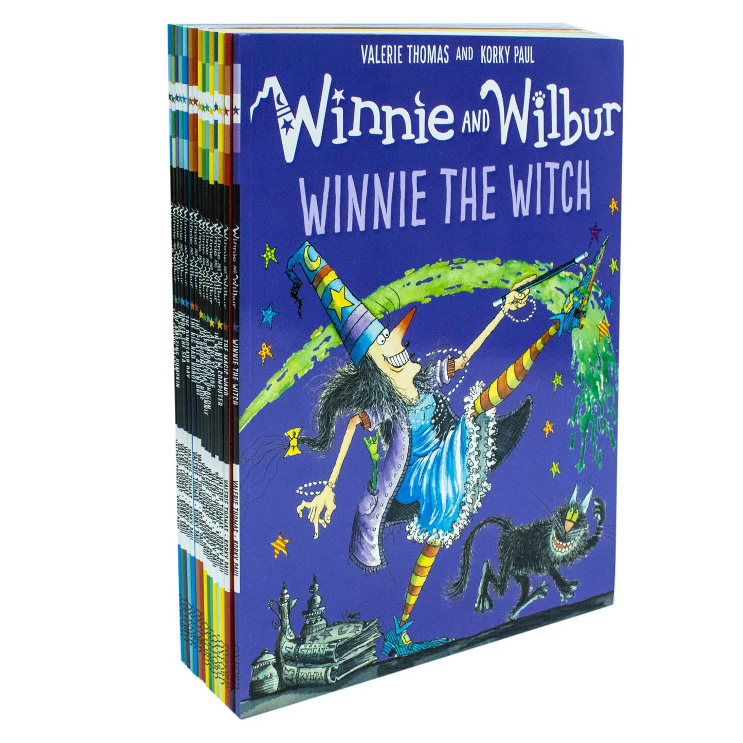 Winnie the Witch & Wilbur – 16 Book Collection Set: Magical Adventures & Funny Stories - By Valerie Thomas