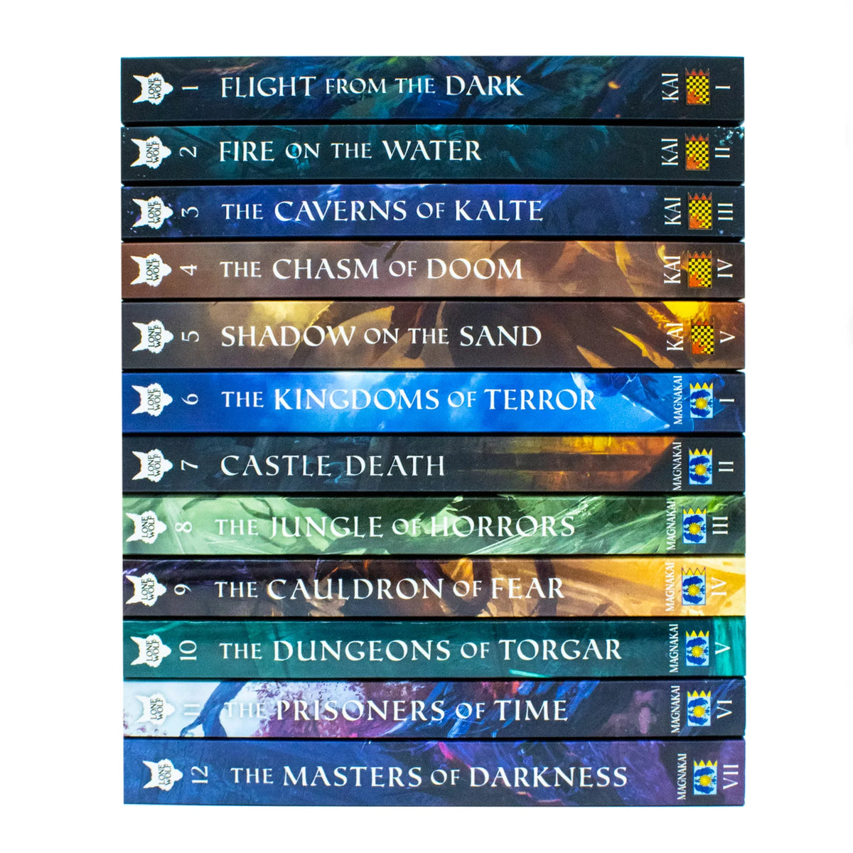 Lone Wolf Series – 12 Book Collection: Flight from the Dark, Fire on the Water, Castle Death & More - By Joe Dever - Paperback