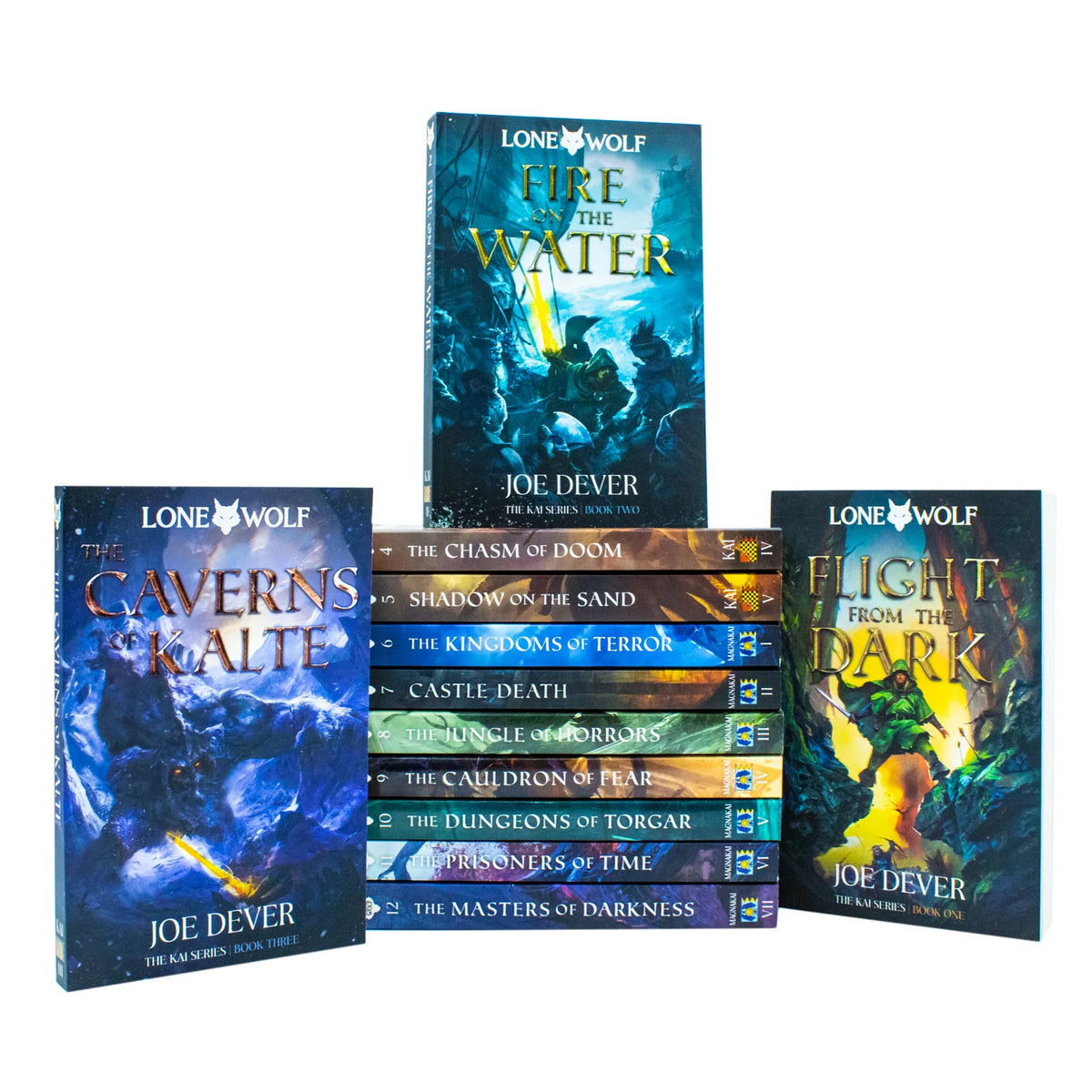 Lone Wolf Series – 12 Book Collection: Flight from the Dark, Fire on the Water, Castle Death & More - By Joe Dever - Paperback