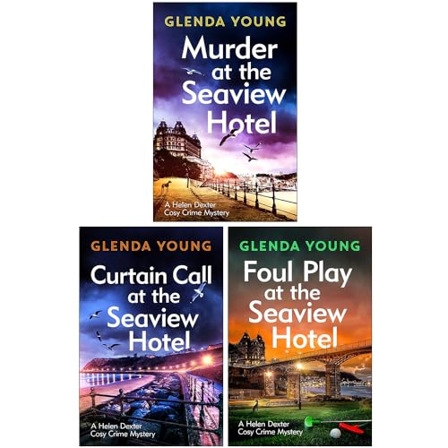 Helen Dexter Cosy Crime Mysteries – Books 1–3 Collection: Murder at the Seaview Hotel, Curtain Call at the Seaview Hotel & Foul Play at the Seaview Hotel - By Glenda Young - Paperback
