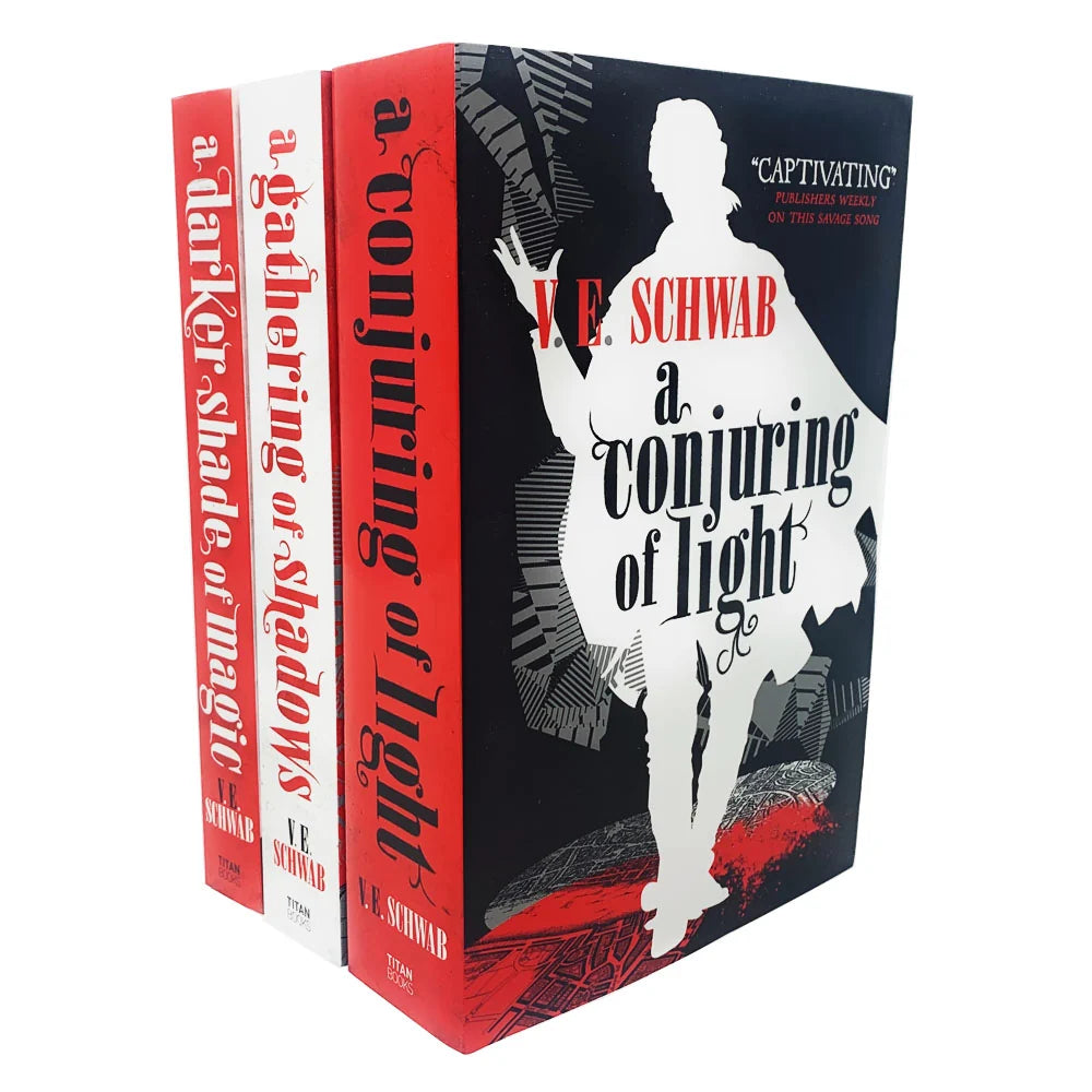 A Darker Shade of Magic – Complete 3 Book Trilogy Set: A Darker Shade of Magic, A Gathering of Shadows & A Conjuring of Light - By V. E. Schwab - Paperback