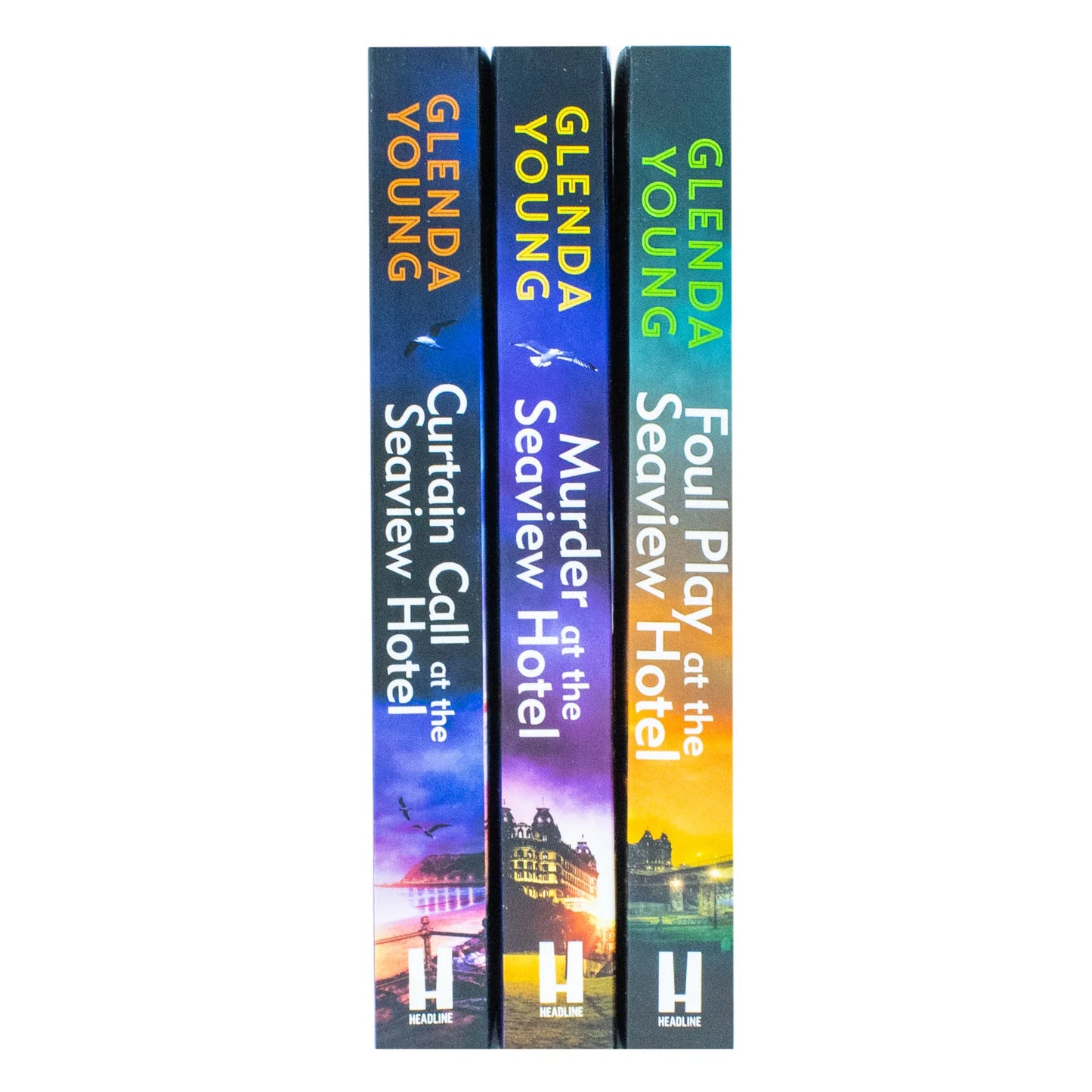 Helen Dexter Cosy Crime Mysteries – Books 1–3 Collection: Murder at the Seaview Hotel, Curtain Call at the Seaview Hotel & Foul Play at the Seaview Hotel - By Glenda Young - Paperback