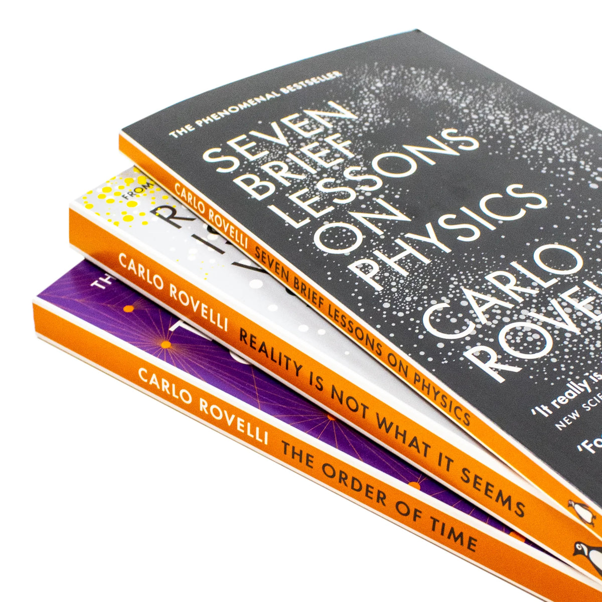 Carlo Rovelli Collection – 3 Book Set: Reality Is Not What It Seems, The Order of Time & Seven Brief Lessons on Physics - By Carlo Rovelli - Paperback