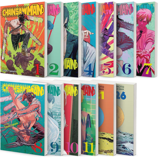 Chainsaw Man 11-Book Collection Set (Volumes 1–11) - by Tatsuki Fujimoto - Manga Paperback