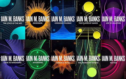 Iain M Banks Culture Series 10 Books Collection Set: Consider Phlebas, The Player of Games, Use of Weapons, The State of the Art, Excession, Inversions, Look To Windward, Surface Detail & More - By Iain Banks - Paperback