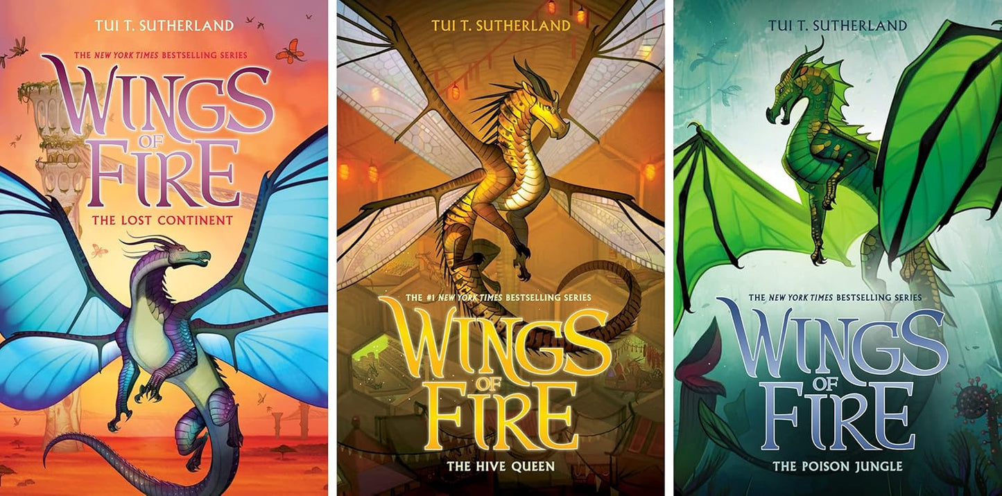 Wings of Fire Hardcover Series Complete Collection, Books 1–15  Premium Hardcover Set - by Tui T. Sutherland - Hardcover