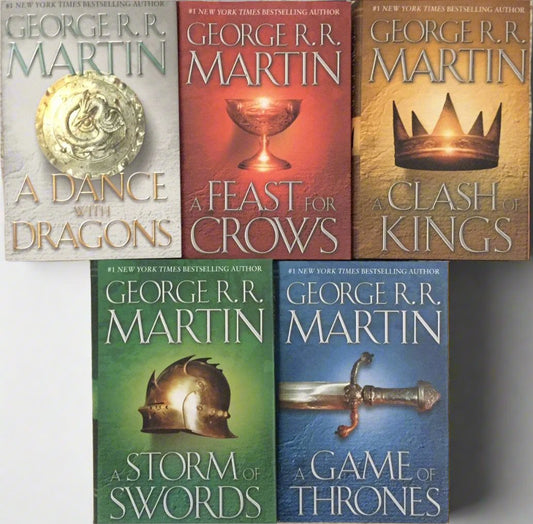 A Game of Thrones Set - A Song of Ice and Fire Five Book Collection - George R.R Martin - Hardcover