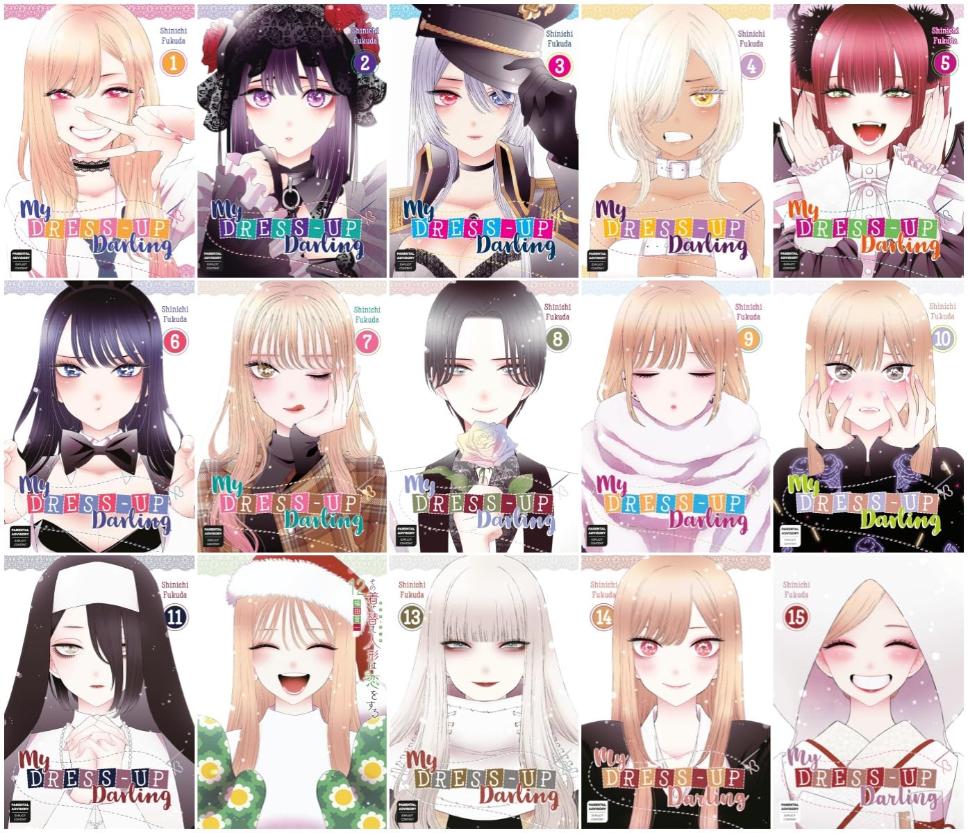 My Dress-Up Darling Collection – 15 Book Set: Volumes 1–15 - By Shinichi Fukuda - Paperback