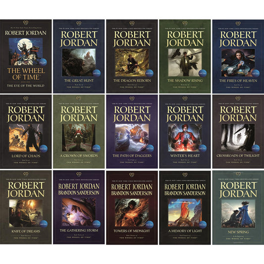 The Wheel of Time, Complete 15 Books Collection Set - by Robert Jordan -Paperback