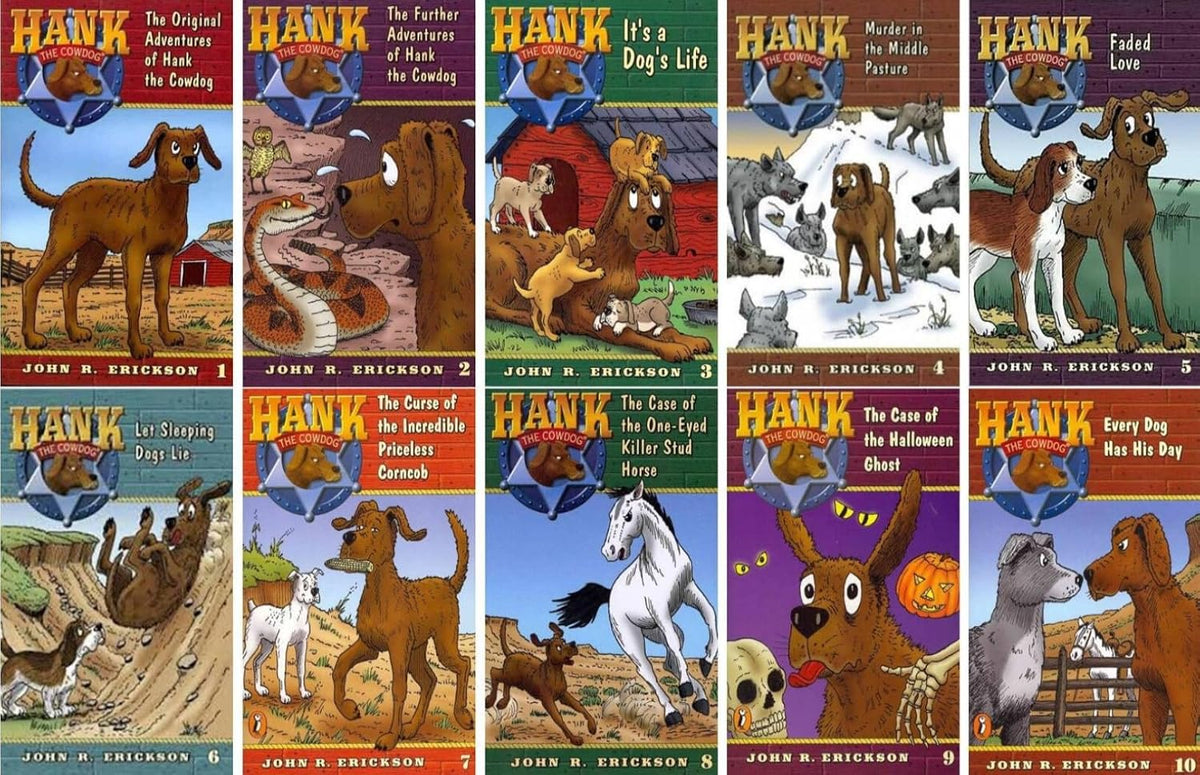 Hank the Cowdog – 10 Book Collection Set: The Adventures of the Head of Ranch Security - By John R. Erickson - Paperback