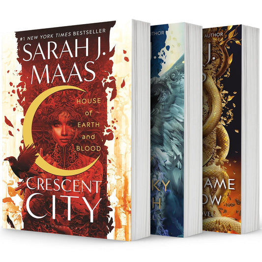 Crescent City Series – 3 Book Collection Set: House of Earth and Blood, House of Sky and Breath & House of Flame and Shadow - By Sarah J. Maas - Paperback