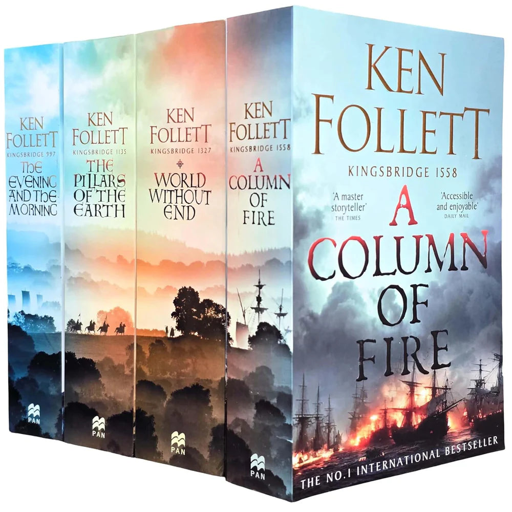 Kingsbridge Series Collection 4 Books Set - by Ken Follett - Paperback